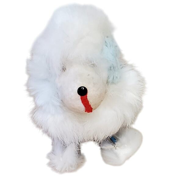 Japanese Made Tin Wind Up Bouncing Toy Dog 4" Mechanical Signed Japan Vtg - Picture 1 of 7